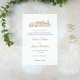 Mount Stuart Wedding Invitation, Wedding Venue Illustration