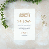 Cantley House Wedding Invitation, Wedding Venue Illustration