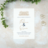 Delamere Manor Wedding Invitation, Wedding Venue Illustration