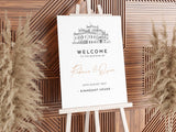 Kinmount House Wedding Welcome Sign