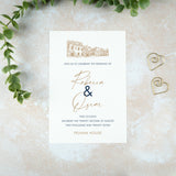 Pelham House Wedding Invitation, Wedding Venue Illustration