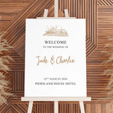 Piersland House Hotel Wedding Welcome Sign