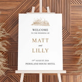 Piersland House Hotel Wedding Welcome Sign